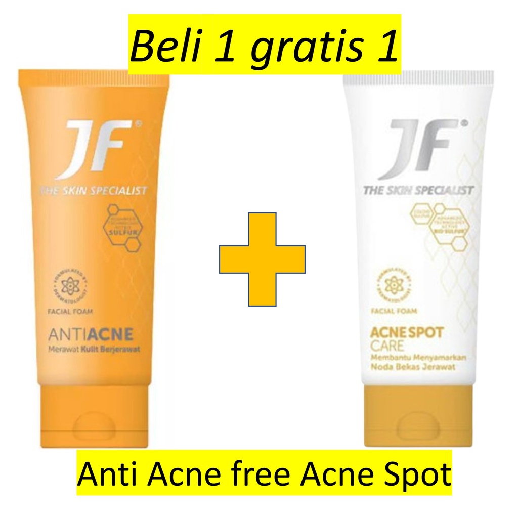 Jual Jf Sulfur Anti Acne Facial Foam Acne Protect Facial Foam Acne Spot Care Facial Foam