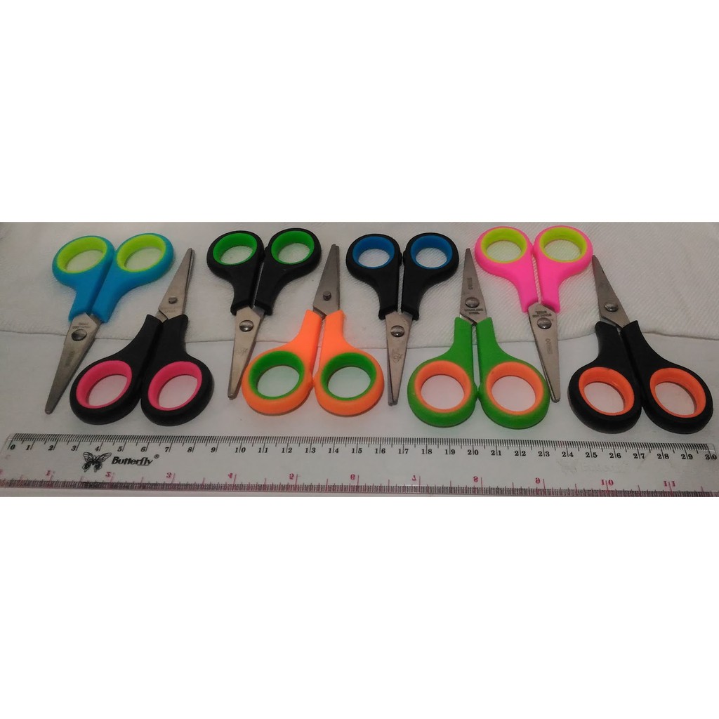Jual Gunting Kecil Mini Simple Saku Murah Gagang Karet Murah READY ...