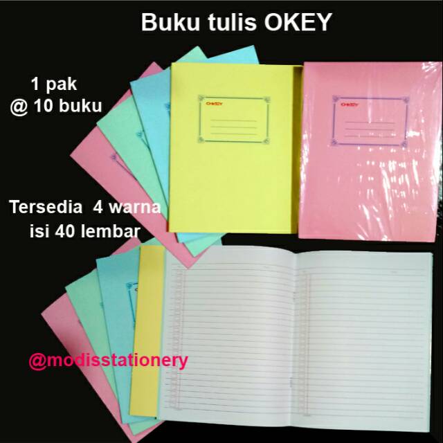 Jual Buku Tulis Okey Isi 40 Lembar | Shopee Indonesia