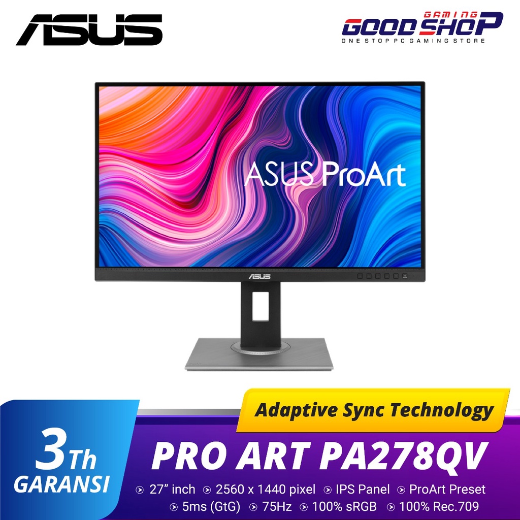 Jual ASUS ProArt Display PA278QV Professional Monitor | Shopee Indonesia