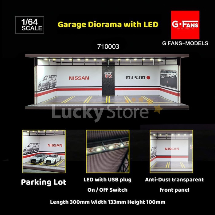 Jual GFans Models 1/64 Diorama Diecast Nismo Nissan GTR Garage with