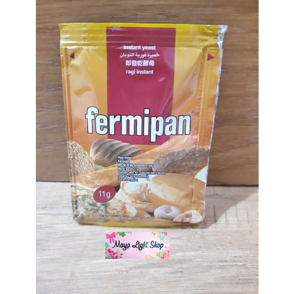 Jual Fermipan ragi roti donat kue sachet eceran 11gr Halal ragi instant ...