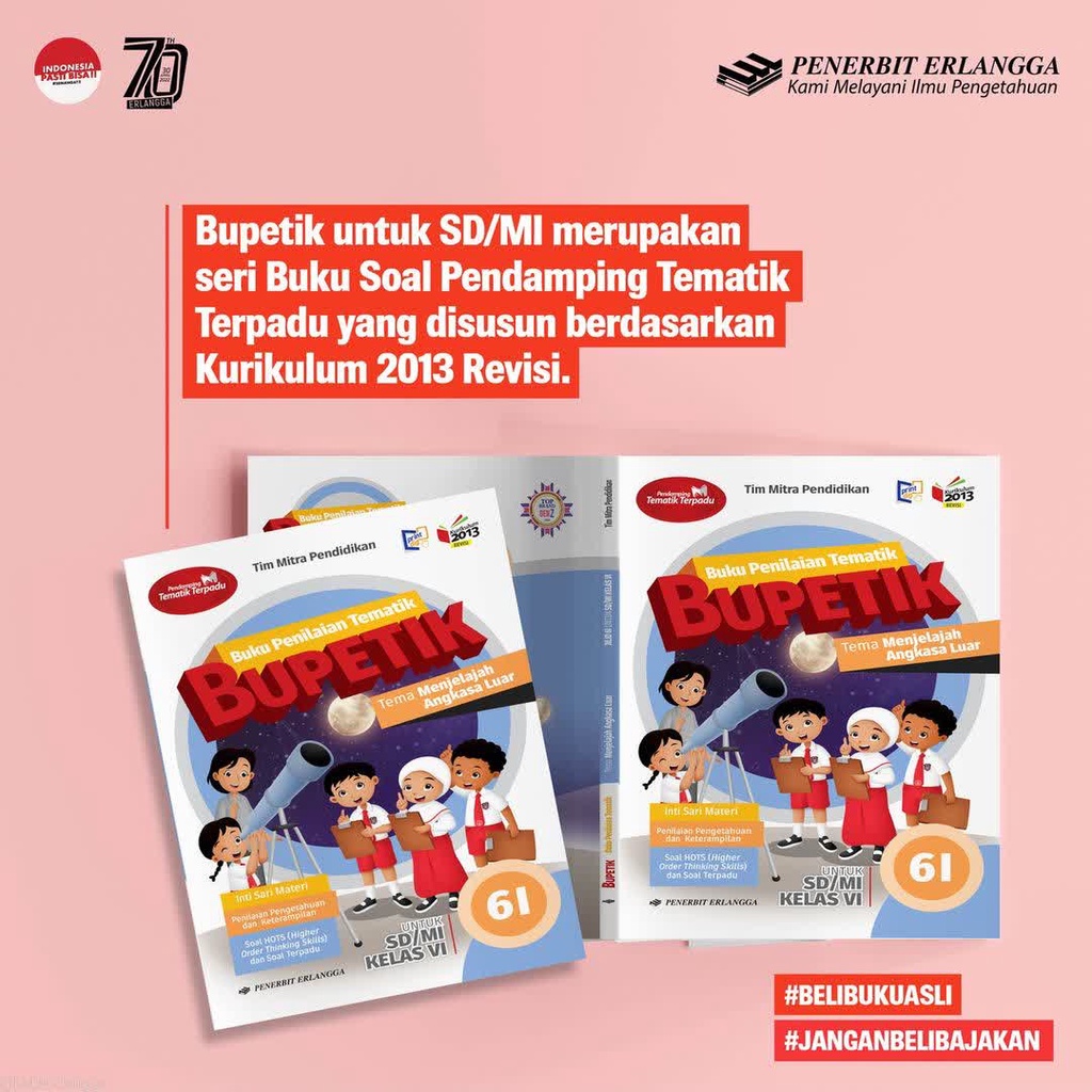 Jual BUKU BUPETIK KELAS 6 SD/MI ERLANGGA | Shopee Indonesia