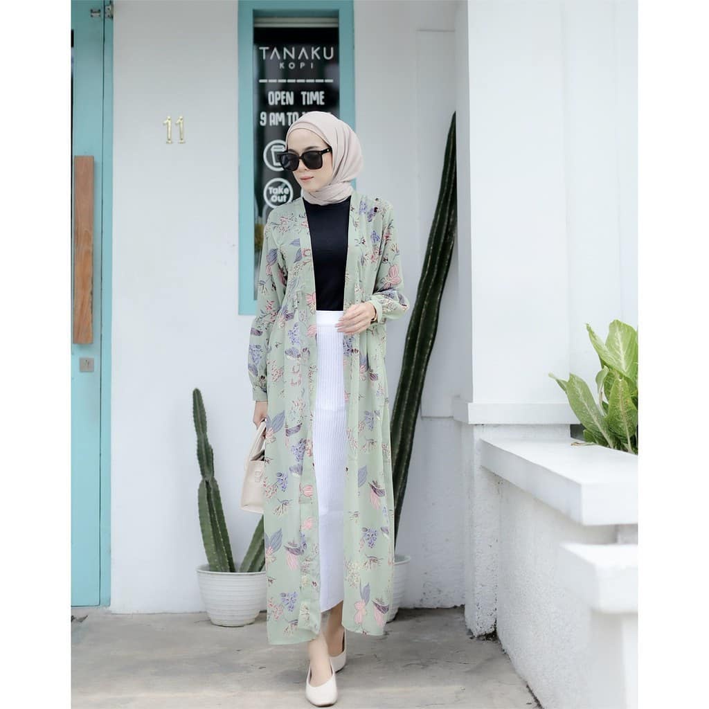 Jual Cardigan panjang wanita korean style ( outer zea long cardi