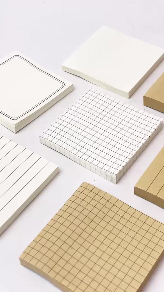 Jual Sticky Notes Kraft Paper Vintage Brown White - Memo Pad Kertas ...