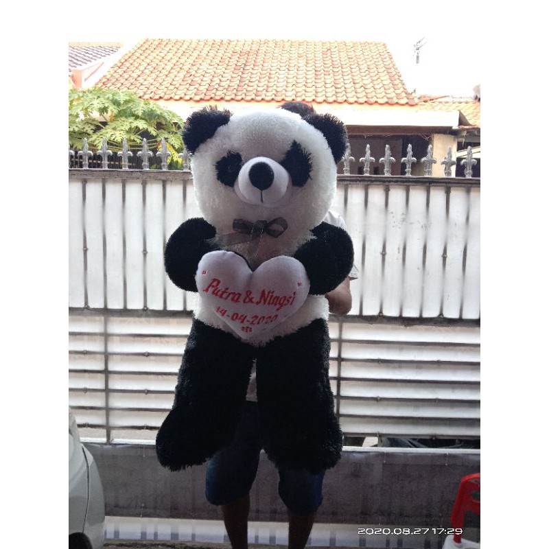 Jual boneka panda jumbo gratis ukir nama | Shopee Indonesia