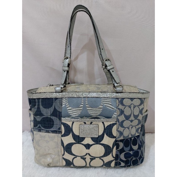 バッグ COACH Denim Patchwork Tote Bag Signature COACH Denim Patchwork Cargo Tote | Nordstrom