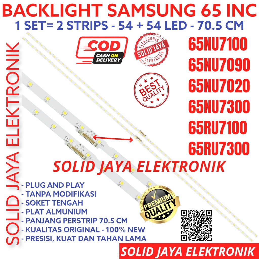 Jual BACKLIGHT TV LED SAMSUNG 65 INC UA 65NU7100 65RU7100 65NU7020 ...
