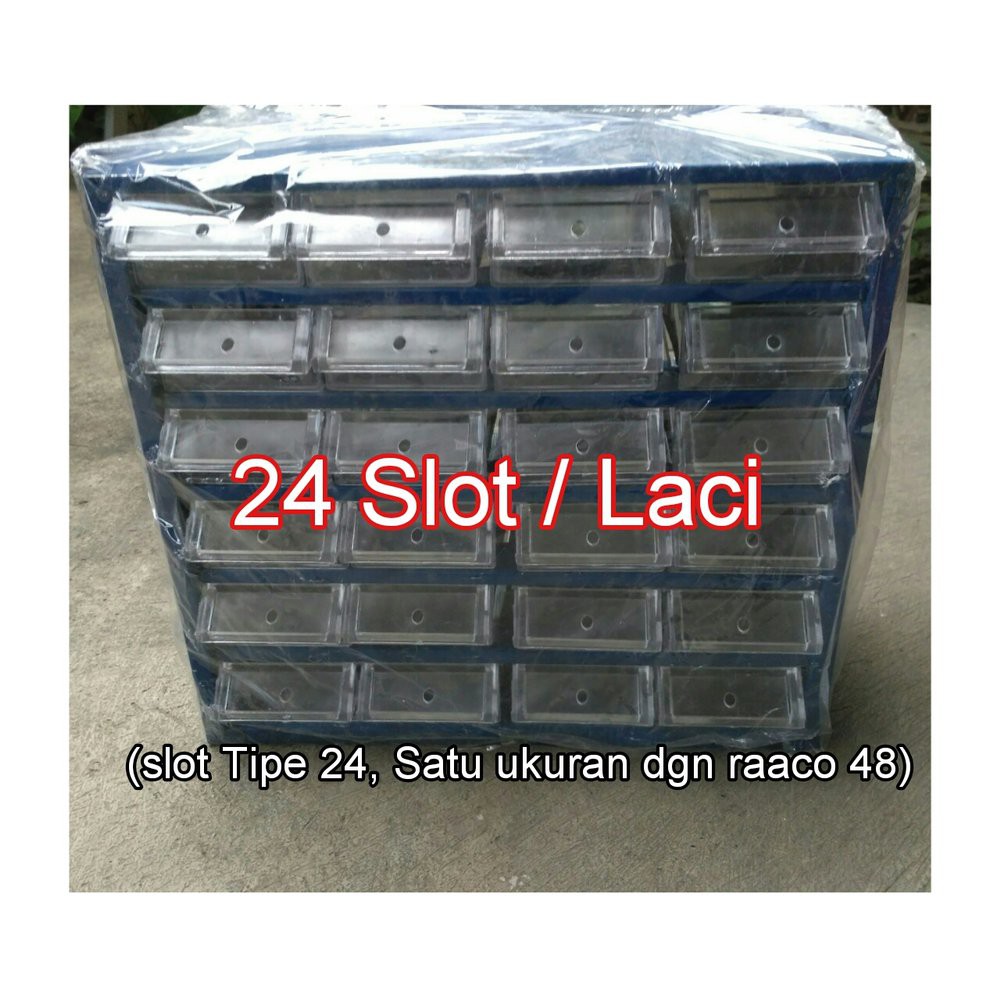 Jual Rak Raaco 24 slot laci Rak tempat pernak pernik mur baut kompone ...