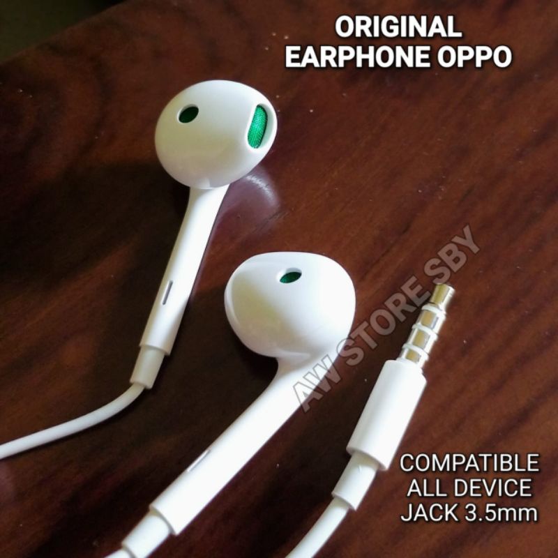 Jual R19 EARPHONE OPPO BASS STEREO HEADSET OPPO A7 A3S A5S F9 F11