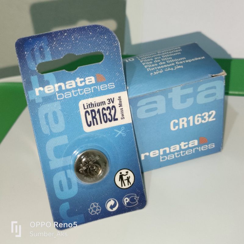 Jual Original Baterai Renata Cr Cr Swiss Made Lithium V Batre Batrai Battery Shopee