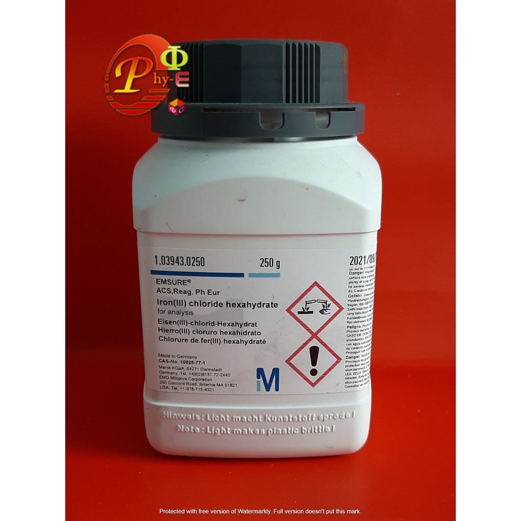 Jual Iron Iii Chloride Hexahydrate Merck Besi Iii Klorida