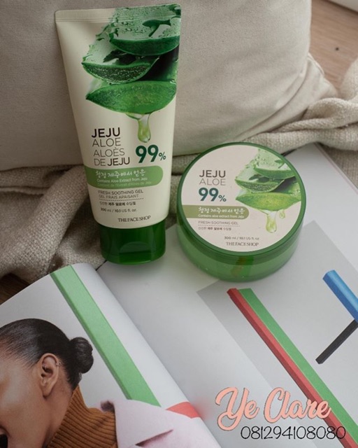Jual The Face Shop Jeju Aloe Vera 95 Fresh Soothing Gel (TUBE