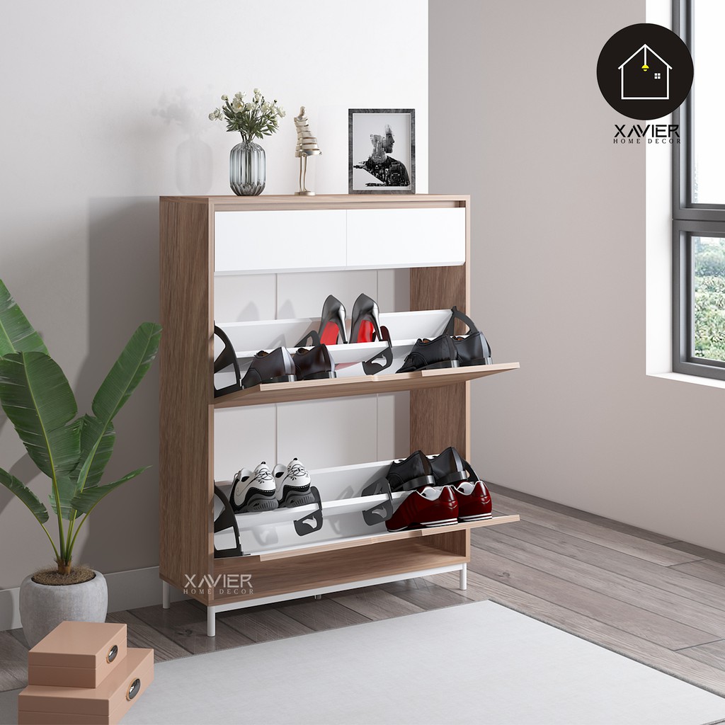 Jual Rak Sepatu 2 Susun Tertutup AMOS – Rak Sepatu Dengan Laci / Rak ...