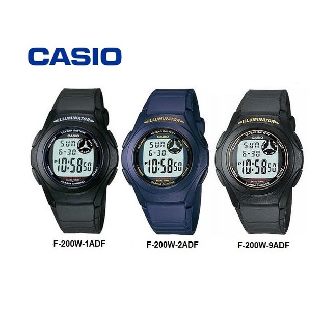 Jual CASIO ORIGINAL F200 F200W F 200 F 200W F 200W 2ADF DIGITAL WATCH JAM TANGAN PRIA WANITA TALI KARET Shopee Indonesia