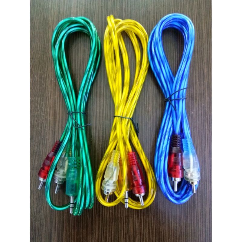 Jual KABEL RCA 2-1 Stereo TV ke home theatre audio jek 2 1 kabel Rca ke ...