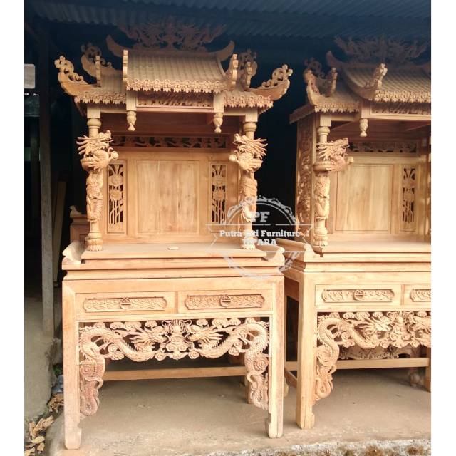 Jual Meja Sembahyang Altar Kayu Jati, Meja Sembahyangan ALTAR Ukir Kayu
