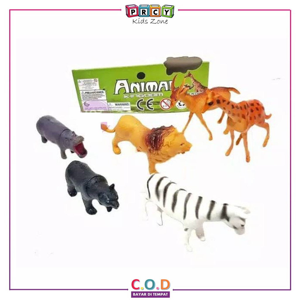 Jual Mainan Anak Hewan Animal Kingdom Miniatur Binatang Plastik Mainan ...