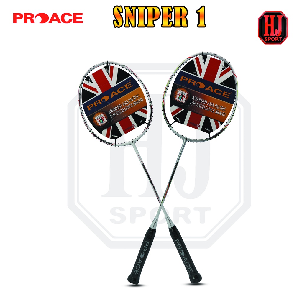 Jual Raket Badminton Original Pro Ace Sniper 1 Bonus Komplit | Shopee ...