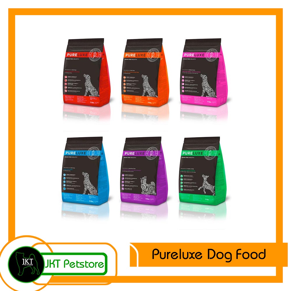Jual makanan anjing / dogfood kering pureluxe grain free holitic 1,8 kg