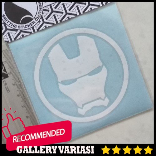 Jual Stiker Iron Man Helmet Logo Avengers Sticker Motor Mobil Putih Cm Shopee Indonesia