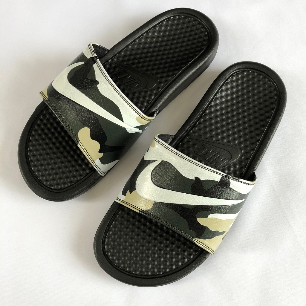 nike benassi camo