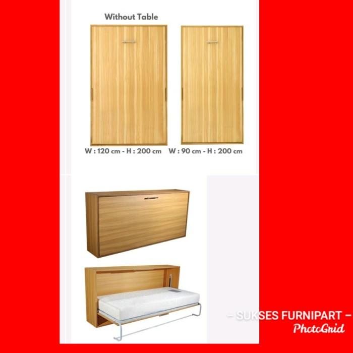 Jual Rangka | Ranjang Lipat Wall Bed Horizontal / Vertical 90 200 Tanpa ...