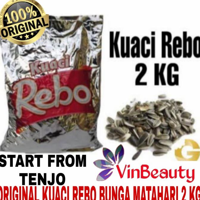 Jual Original Kuaci Rebo Bunga Matahari 2 Kg Kwaci Rebo Jumbo 2kg