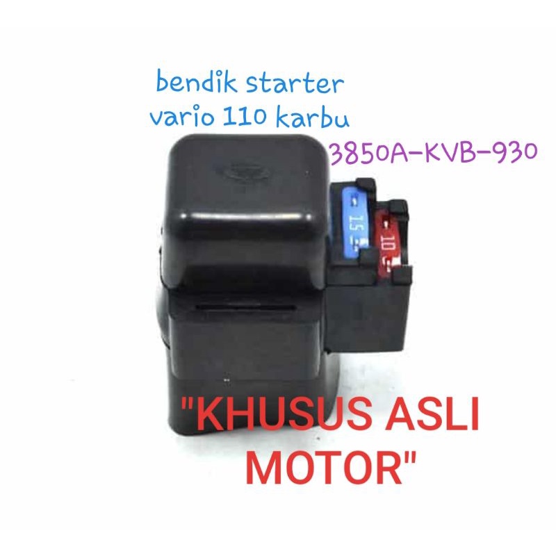 Jual AHM BENDIK STARTER, RELAY STARTER ASSY, original, vario 110 karbu