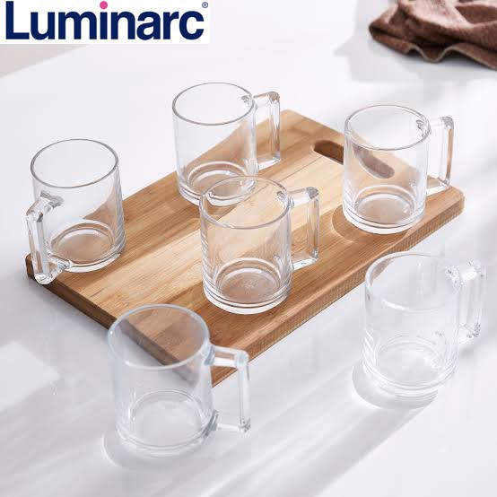 Jual 1 Set Isi 6 Pcs Luminarc Gelas Mug 250 Ml Gelas Kopi Gelas Mug Gelas Gagang Gelas 5911