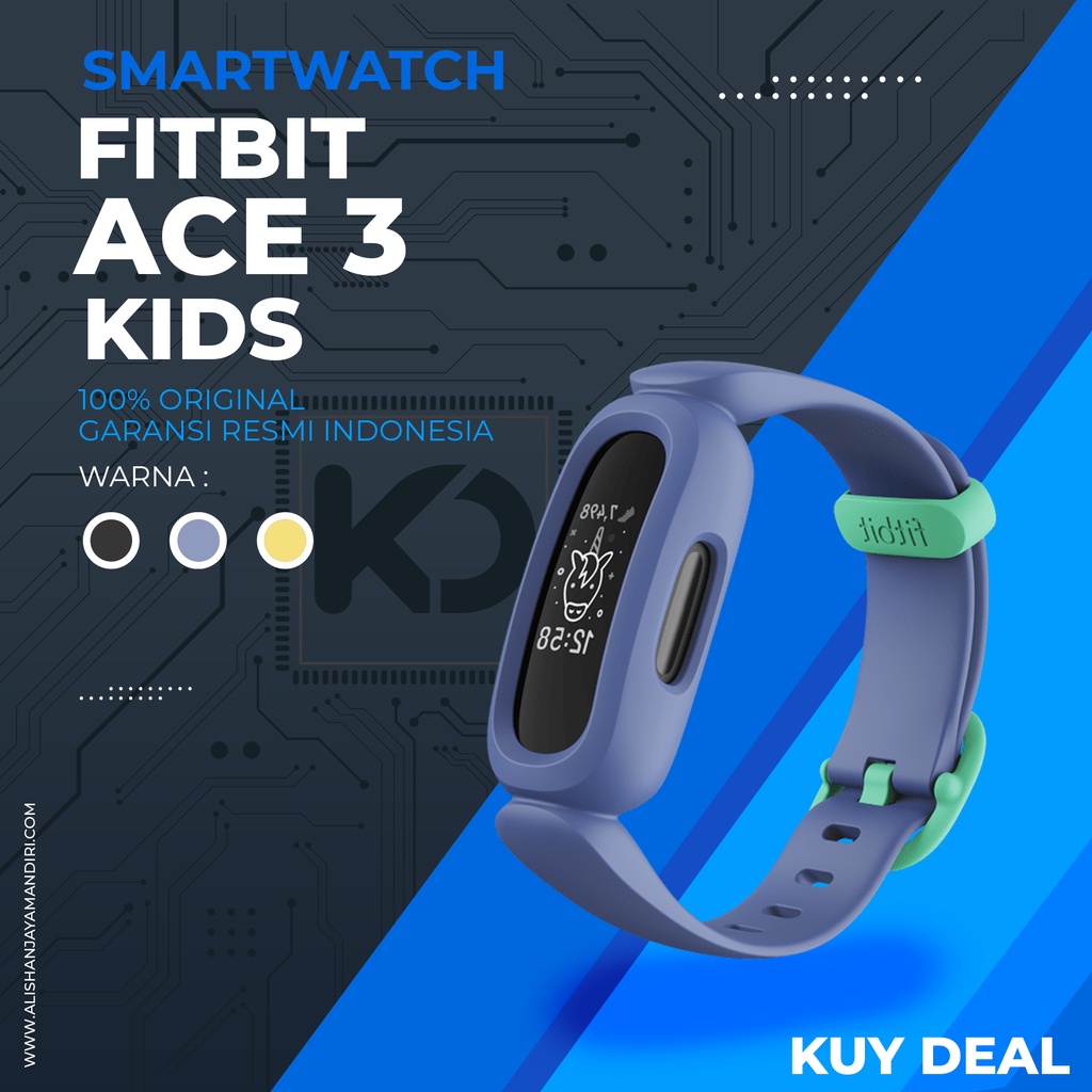 FITBIT ACE KIDS SMARTBAND ACTIVITY TRACKER GARANSI RESMI Tahun