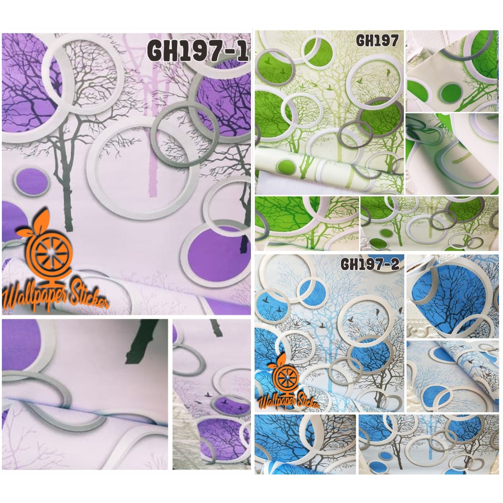Jual Wallpaper Sticker GH Premium Quality Wallstiker 45cm x 8 metertr ...