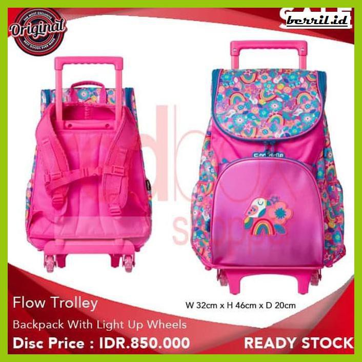 Jual Tasrepok Original Smiggle Flow Access Trolley Backpack With Light