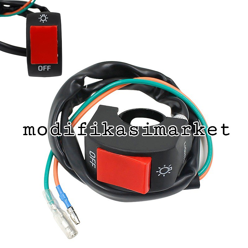 Jual Saklar Lampu Motor On Off Switch Universal Saklar Stang Motor