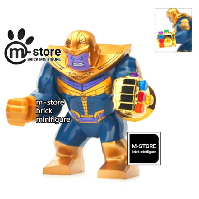 Jual brick thanos gauntlet avengers infinity war big toy figure ...