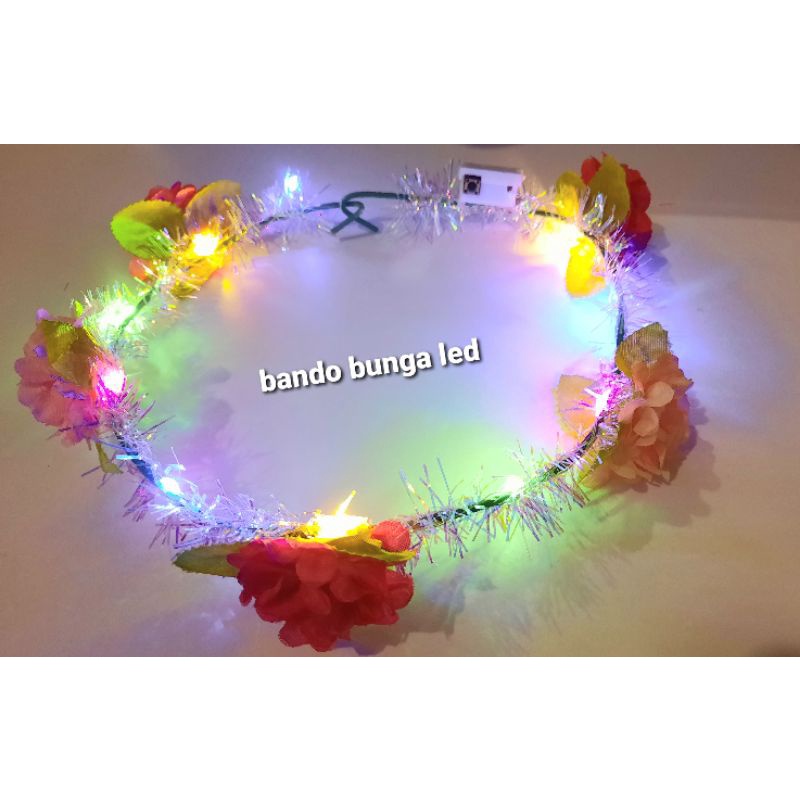 Jual Bando Bunga nyala/Bando Led/FlowerCrown Led | Shopee Indonesia