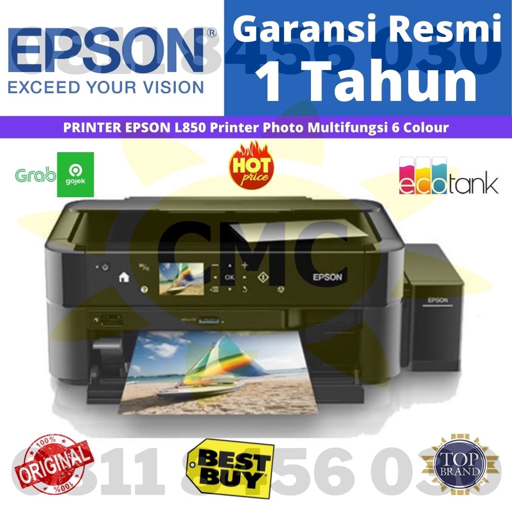 Jual Epson L850 Printer Photo Multifungsi 6 Colour Print Scan Copy Shopee Indonesia 5309