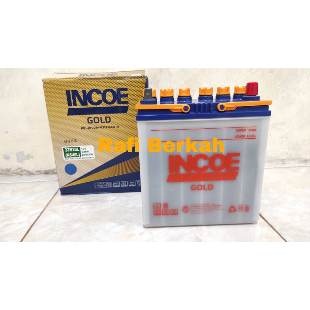 Jual Aki Mobil Ertiga, Xpander, Sigra, Cayla, Agya NS40L INCOE GOLD