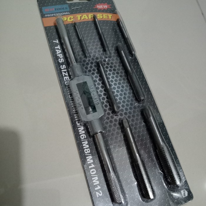 Jual Tap Senai Set - Mata Bor Pembuat Baut Drat Dalam - Tap Set 8 Pcs ...