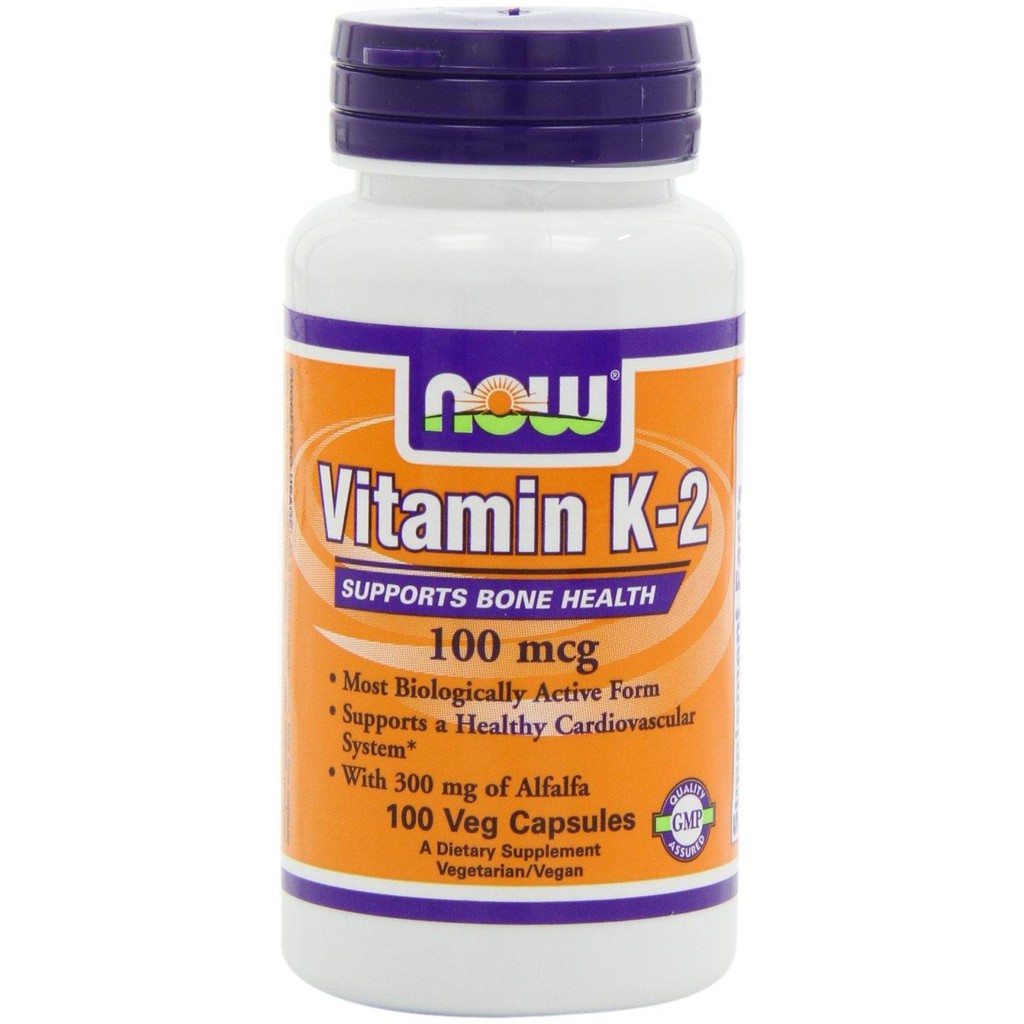 Jual Multivitamin Now Vitamin K2 Mk4 100 Mcg / K2 Mk4 Calcium