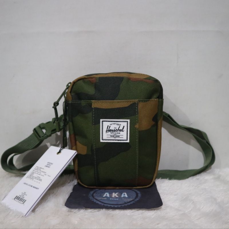 Jual Tas Herschel Cruz Crossbody Woodland Camo Sling Waist Bag ( 100
