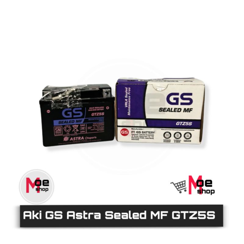 Jual Aki GS ASTRA Otoparts GS SEALED MF GTZ5S 100% Original | Shopee
