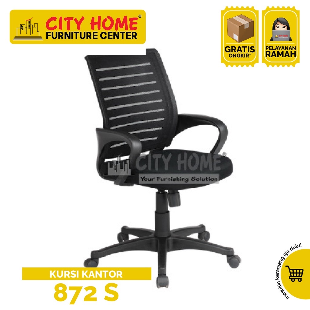 Jual Kursi Kantor Hydraulic Kursi Kerja Mesh Fabric 872s City Home