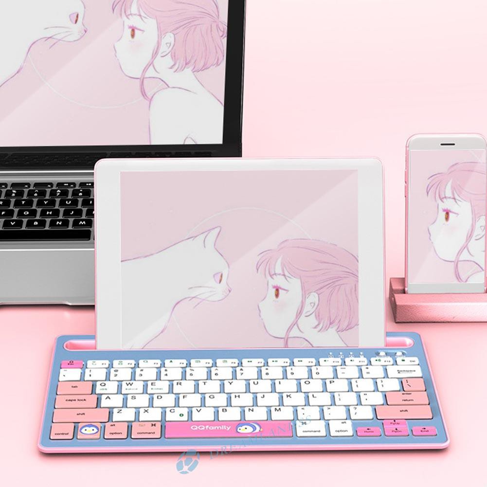 Jual BLUETOOTH WIRELESS KEYBOARD QK300 ( QQ FAMILY ) | Shopee Indonesia