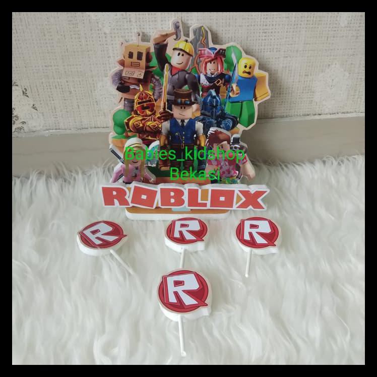 Jual Special Topper Cake Bithday Game Robloxhiasan Kue Robloxdekorasi