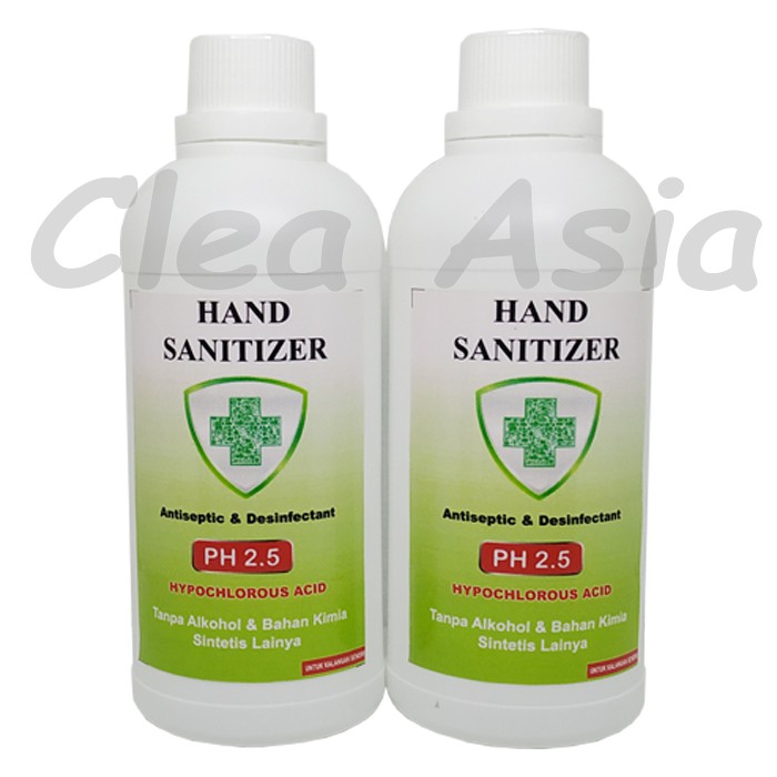 Jual HAND SANITIZER Aseptic HYPOCHLOROUS ACID PH 2.5 550ML free botol