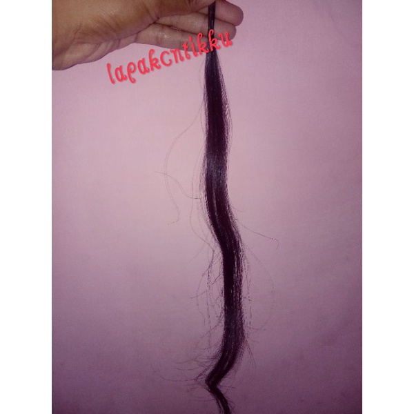 Jual Hairextension varian tebal rambut asli 40-60cm bisa request warna ...