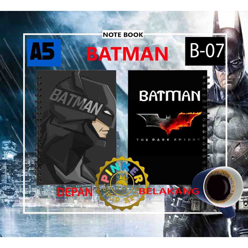 Jual Note/Notebook BATMAN SERI 2 A5 ISI 100 HALAMAN BUKU | Shopee Indonesia