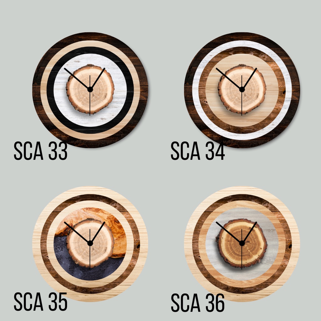Jual Jam Dinding kayu / Jam Dinding kayu scandinavian / Jam Dinding ...