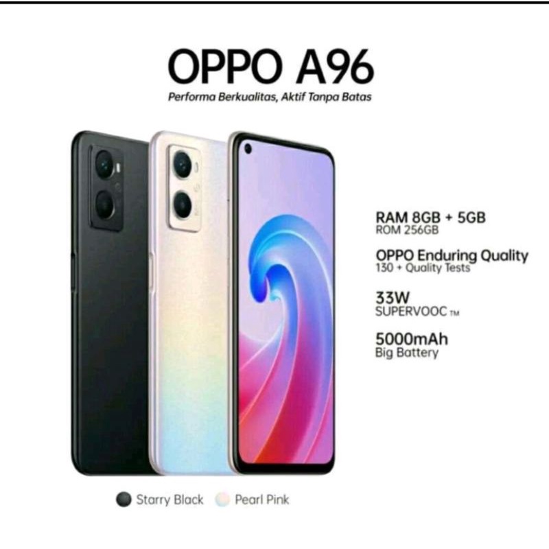 Jual OPPO A96 RAM 8/256 DAN OPPO A16 RAM 4/64 BARU GARANSI RESMI ...